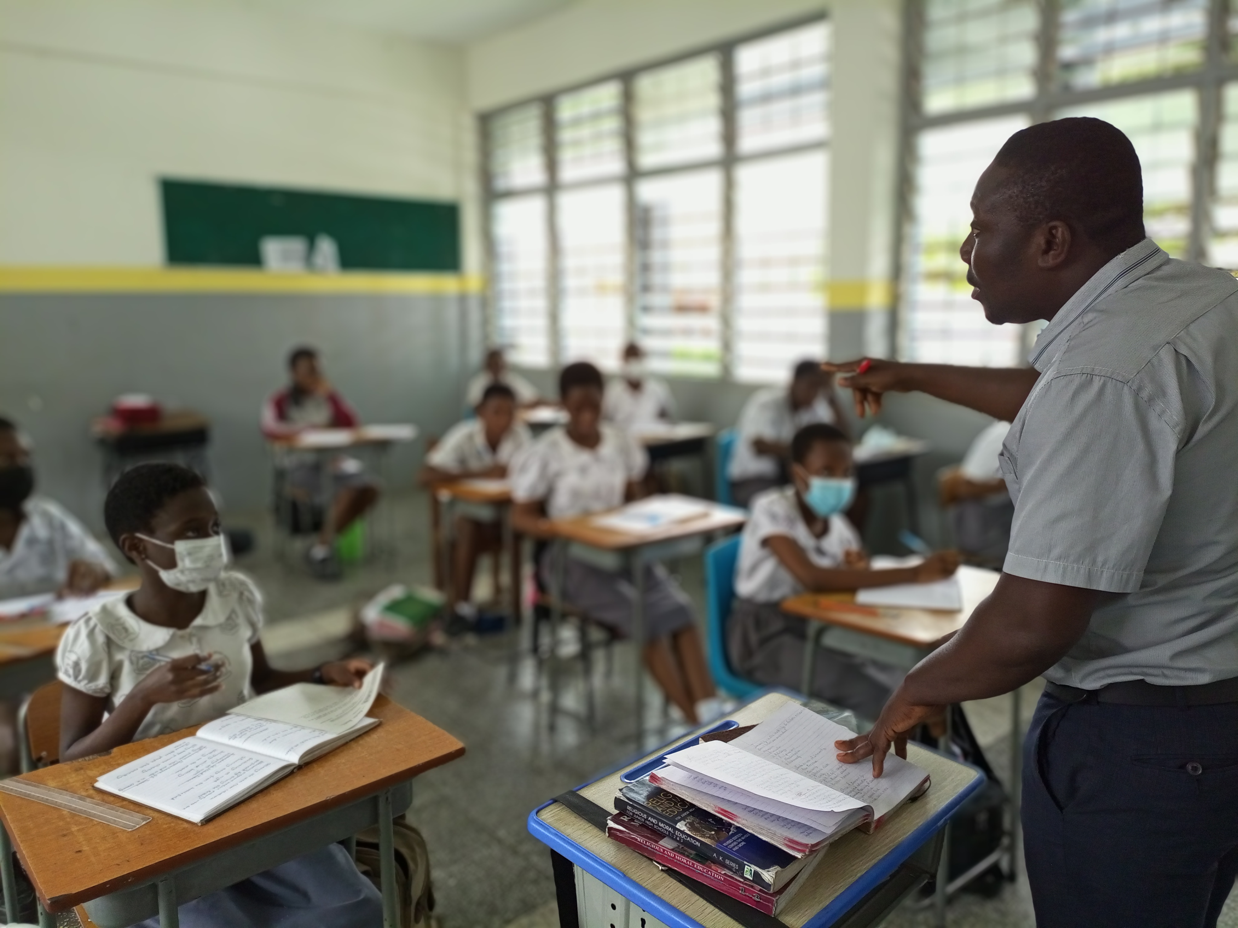 Students at Falsyd Foundation School